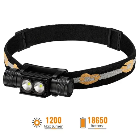 Челник H25S(D25S)  1200 Lumens с презареждаема батерия