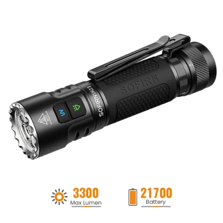 EDC фенерс Sofirn SR23 бяла и UV светлина